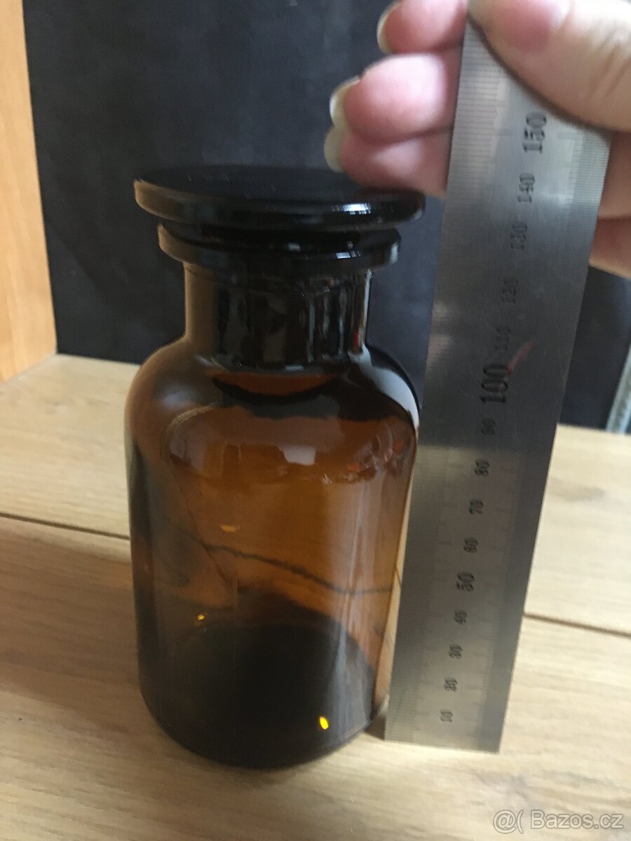 Dóza skleněná prachovnice 250ml, kouřová - 6