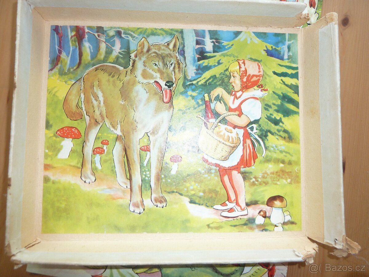 Retro obrázkové kostky TOFA Pohádky - 6