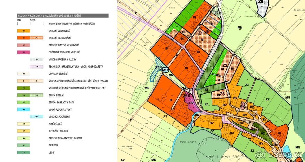 Stavební pozemky Malá Lhota 1400m2 2860Kč/m2 - 6