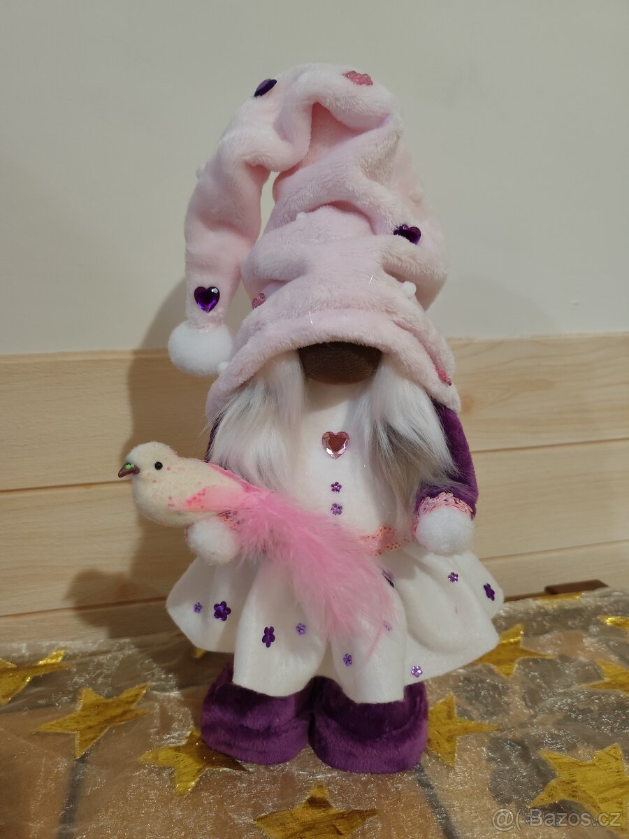 Skřítek trpaslík růžovofialková slecna - 6