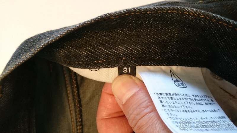 Moto kalhoty, rifle, jeans tmavě modrá barva, vel.31 - 6