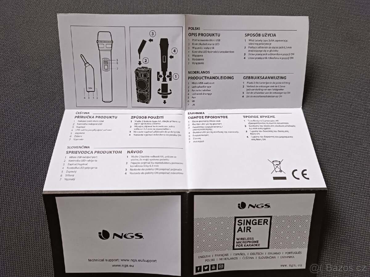 Bezdrátový mikrofon NGS - 6