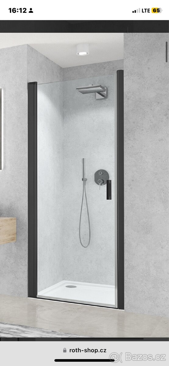Koupelnové skleněné dveře Roth - 6