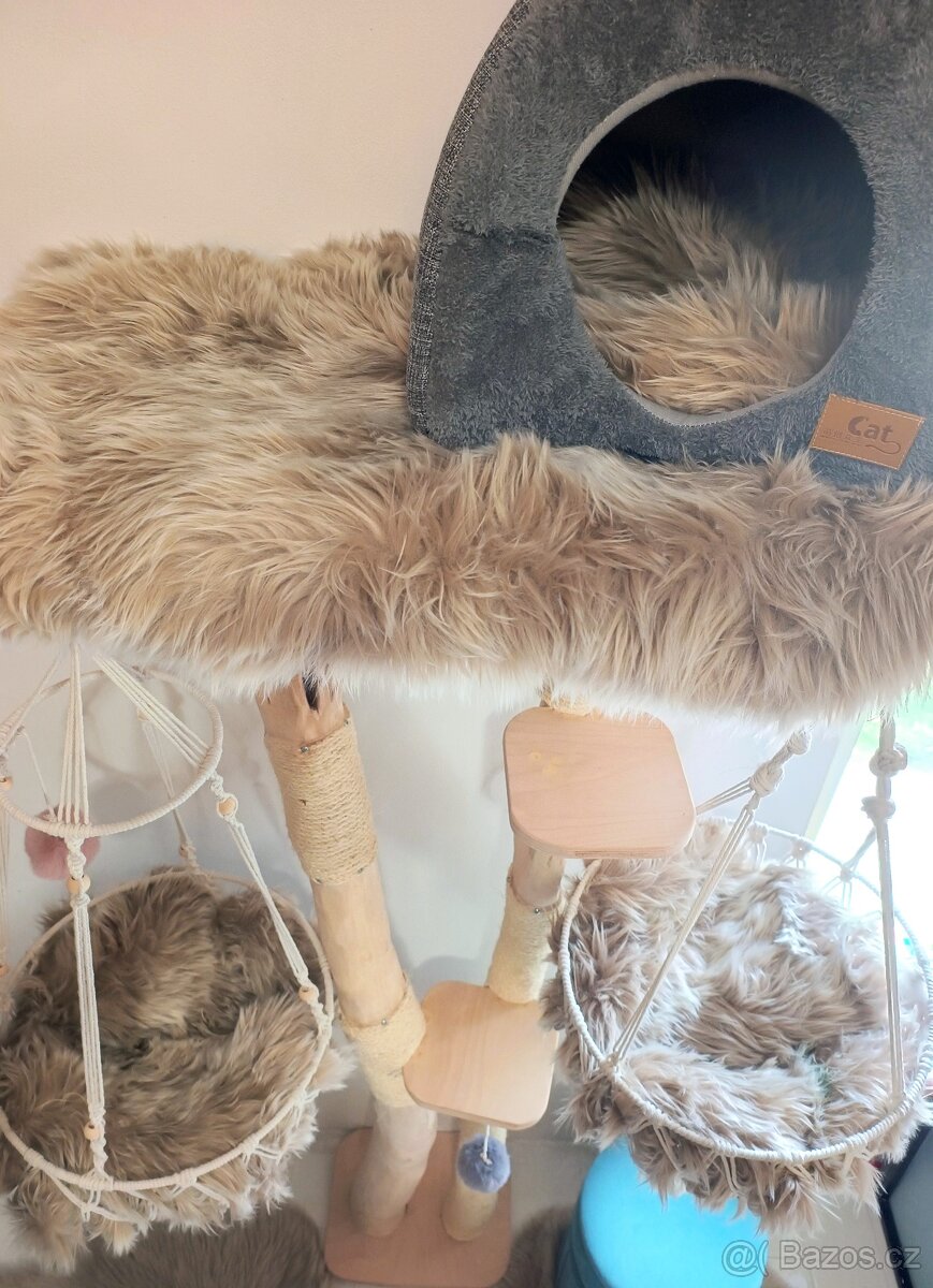 Luxusní kočičí strom, škrabadlo - 6