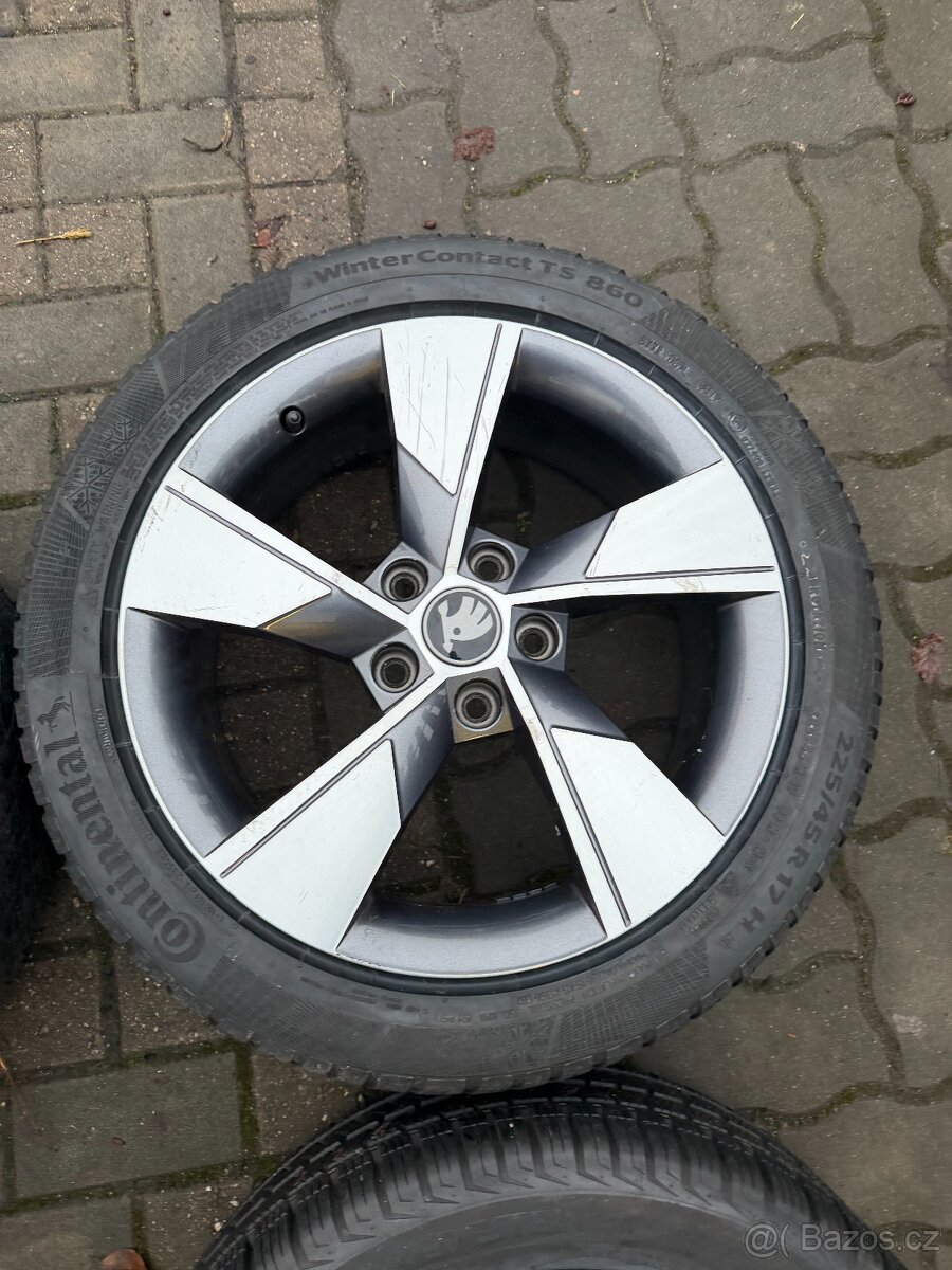 ORIGINÁL Alu Škoda NIVALIS R17, 5x112 - ZIMNÍ - 6