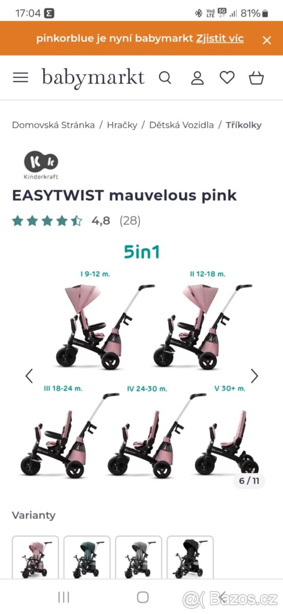 Tříkolka Easytwist - 6