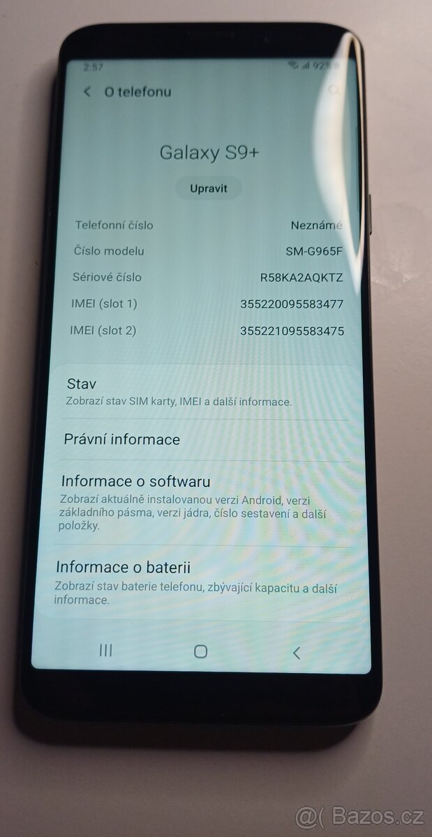Prodám Samsung Galaxy S9+, 6GB/64GB, černý, stav A - 6