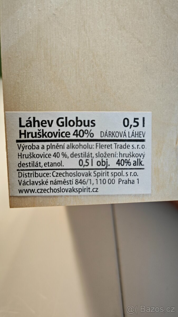 Dárková láhev globus-hruškovice - 6