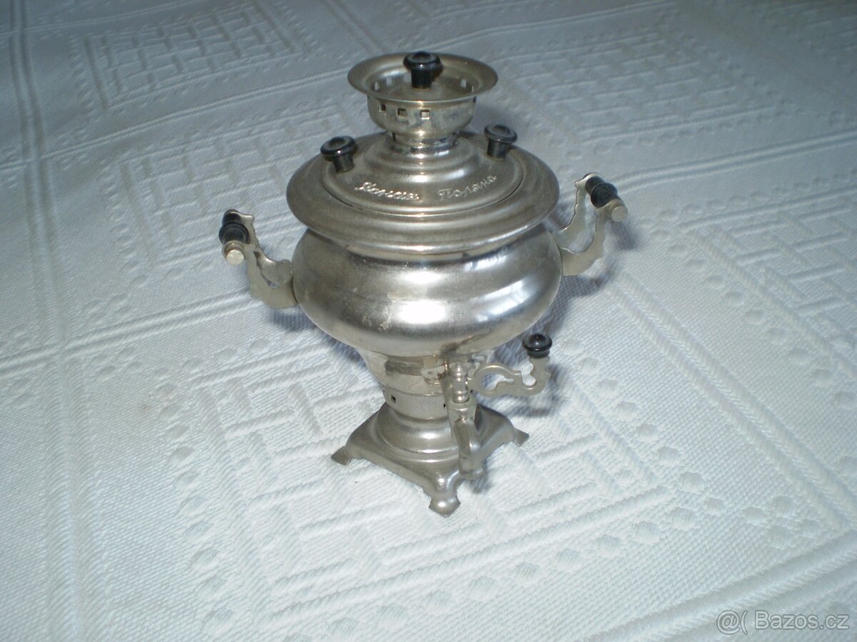 starý ruský mini samovar - 6