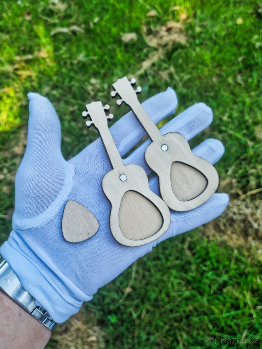 Kytara – dřevěný box na trsátka (verze 1) - 6