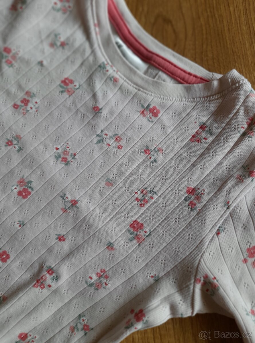Žebrované bavlněné pyžamo H&M, vel. 98 - 6