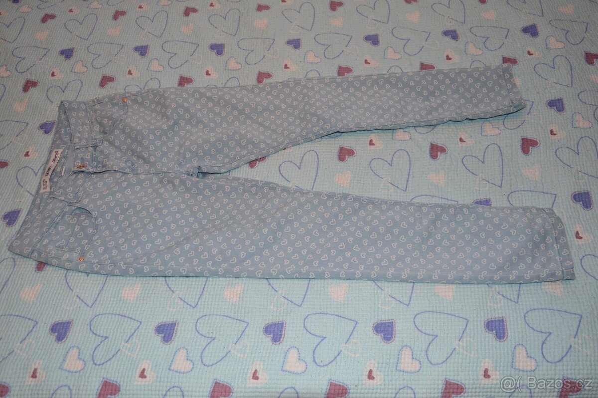 146 152 tepláky legíny džegíny kalhoty džíny - 6