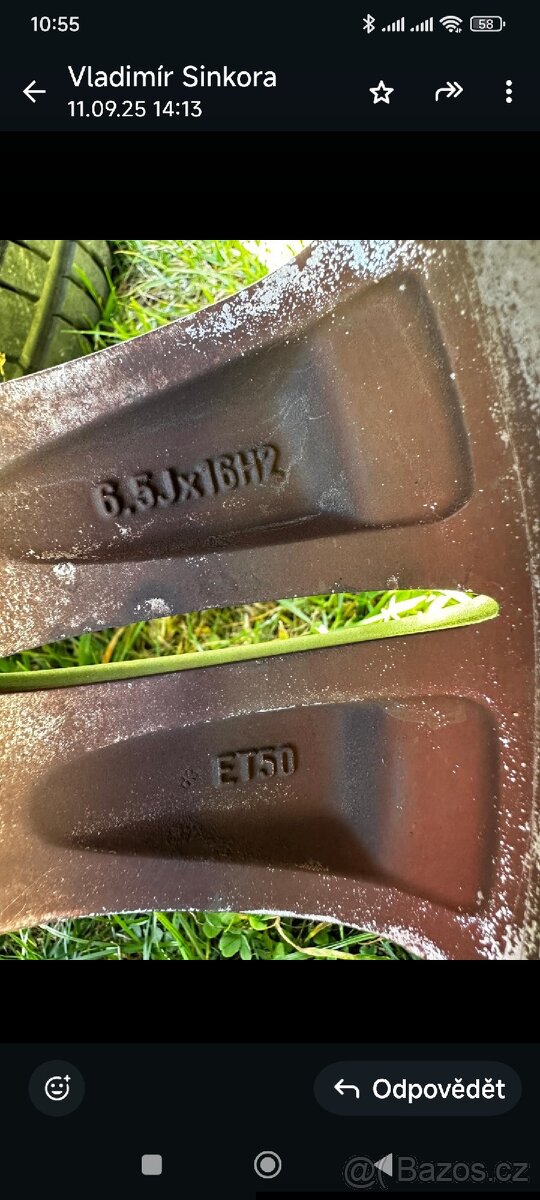 ALU kola Ford 215/60/16 ET50 - 6
