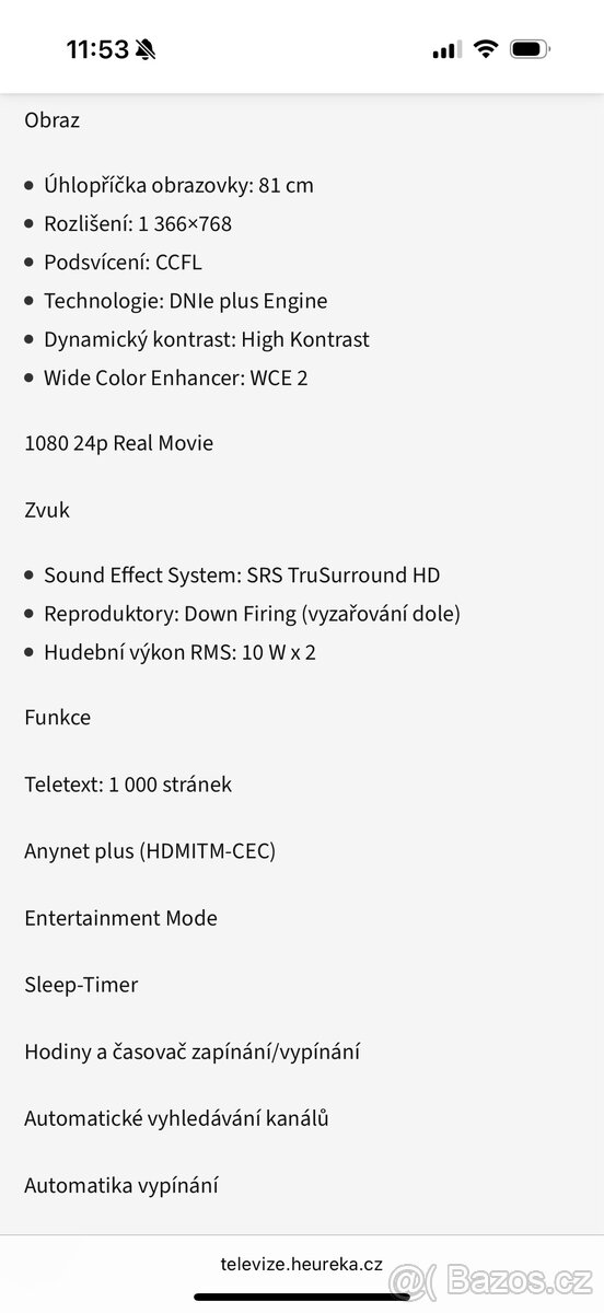 Samsung TV LE32B450 - 6