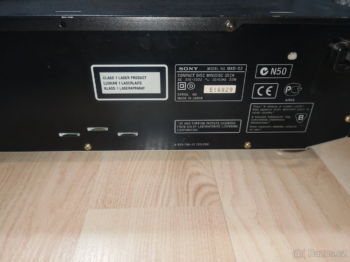 Sony MXD-D3 – kombinovaný MD/CD rekordér - 6