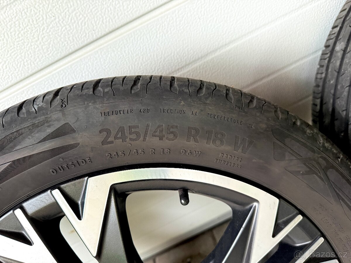 5x112 R18 Alu disky Cupra s letním pneu 245/45 R18 - 6