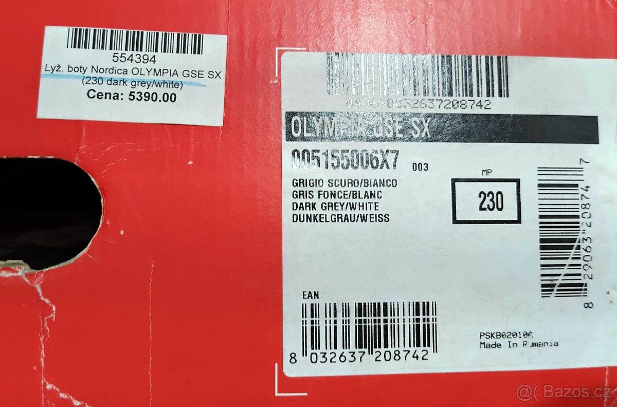 Lyžáky & Lyžařské boty NORDICA Olympia SX vel. stélky 23cm - 6