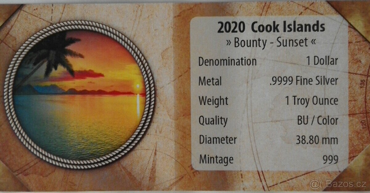 Stříbrná mince Bounty 1oz, dva druhy - 6