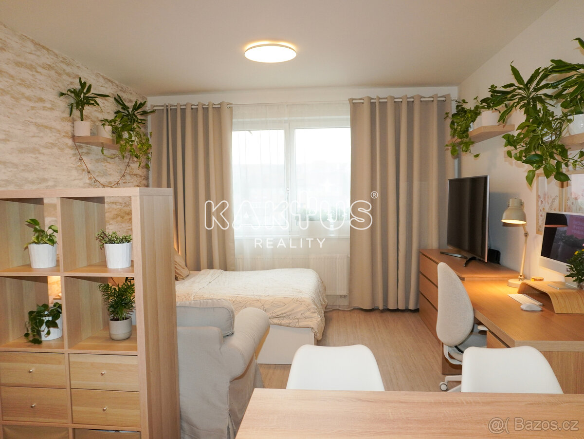 Prodej moderního bytu 1+kk, ul. Střední 622/34, Brno - 6