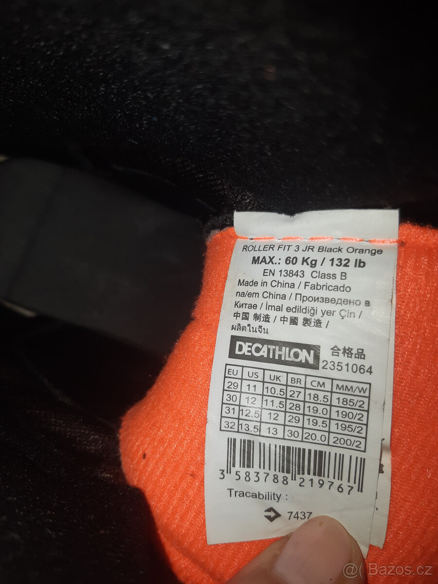 Dětské kolečkové brusle Oxelo a chrániče - 6