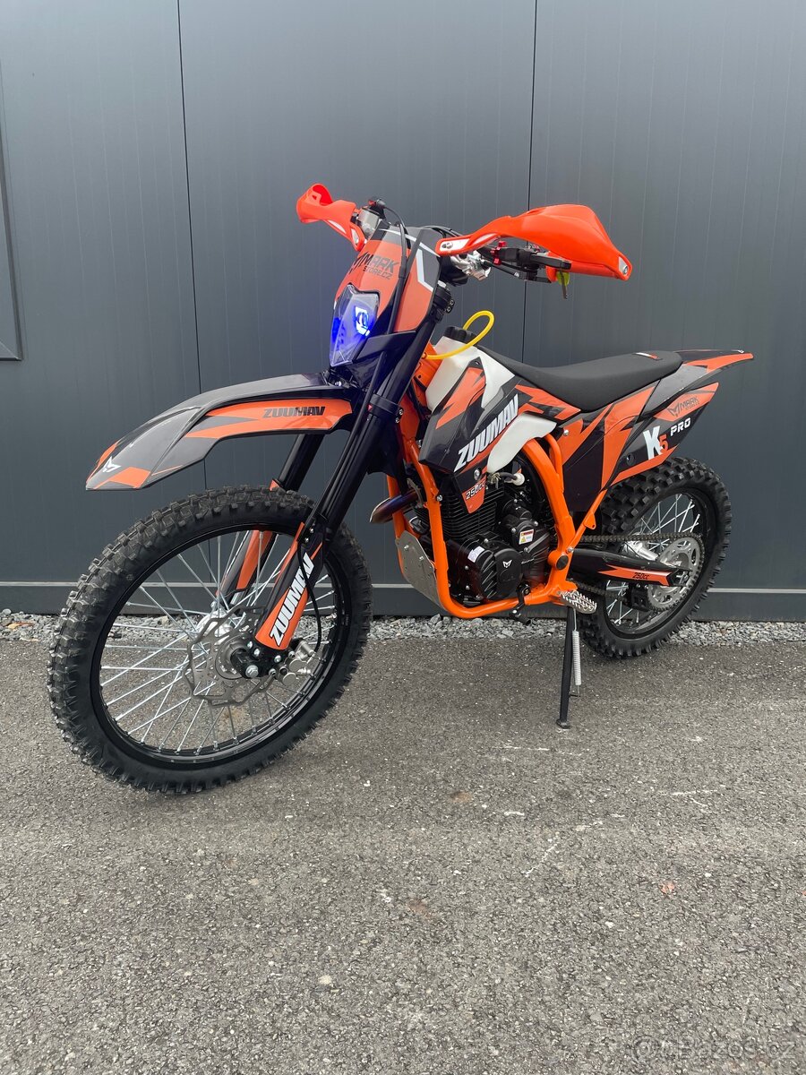 Pitbike Markstore Zuumav K5-250cc PRO 21/18 - oranžová - 6