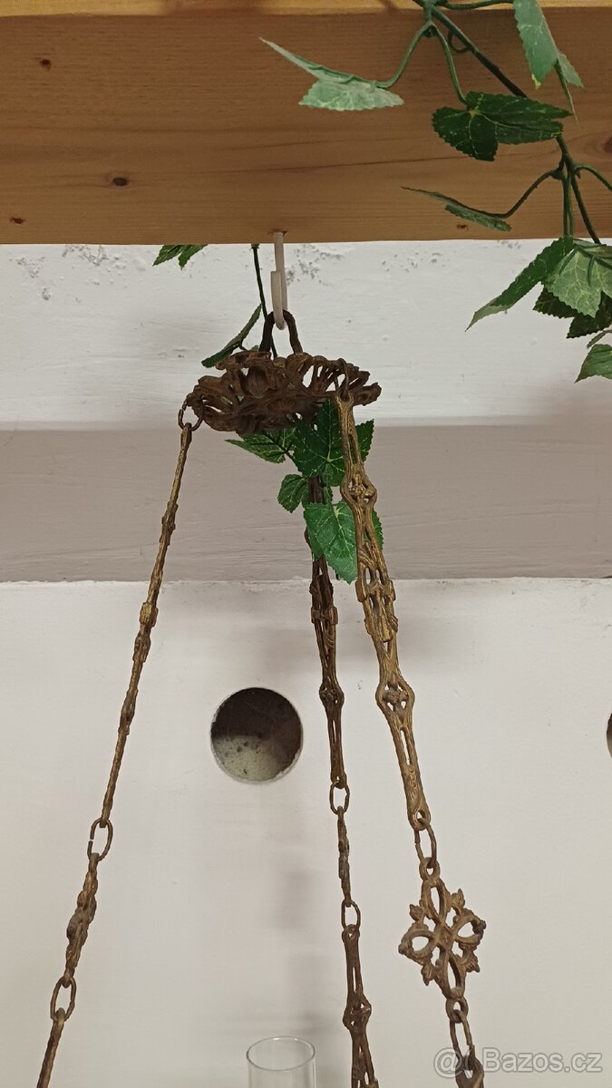 Petrolejová lampa lustry 2 ks - 6