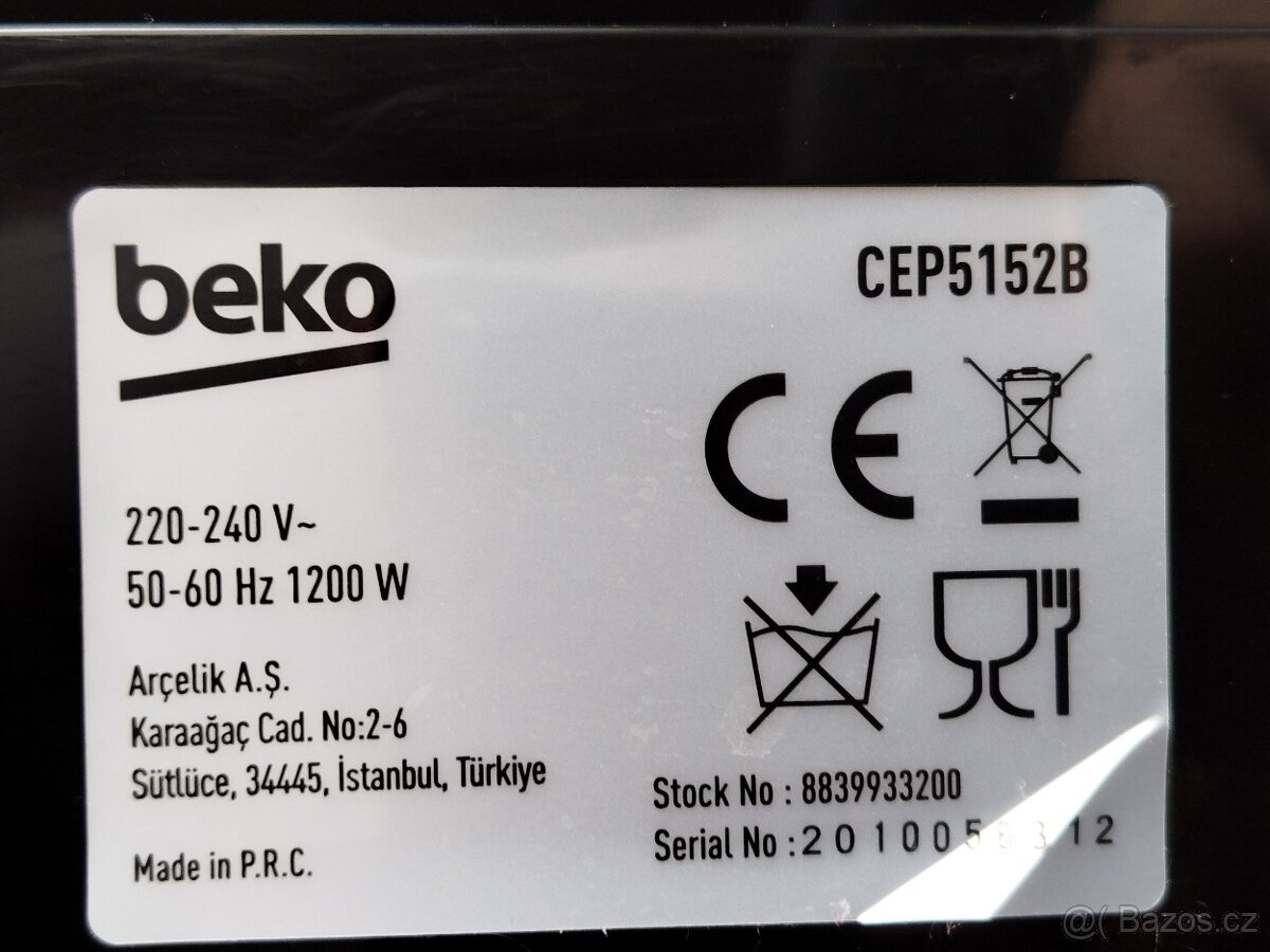 PÁKOVÝ TLAKOVÝ KÁVOVAR BEKO CEP5152B 1200W - 6