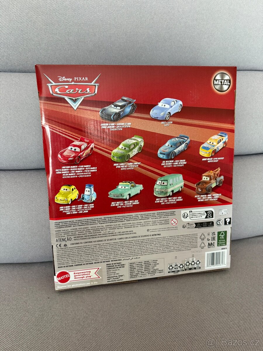Disney Pixar Cars - kovová autíčka Mattel (11 ks) - NOVÉ - 6