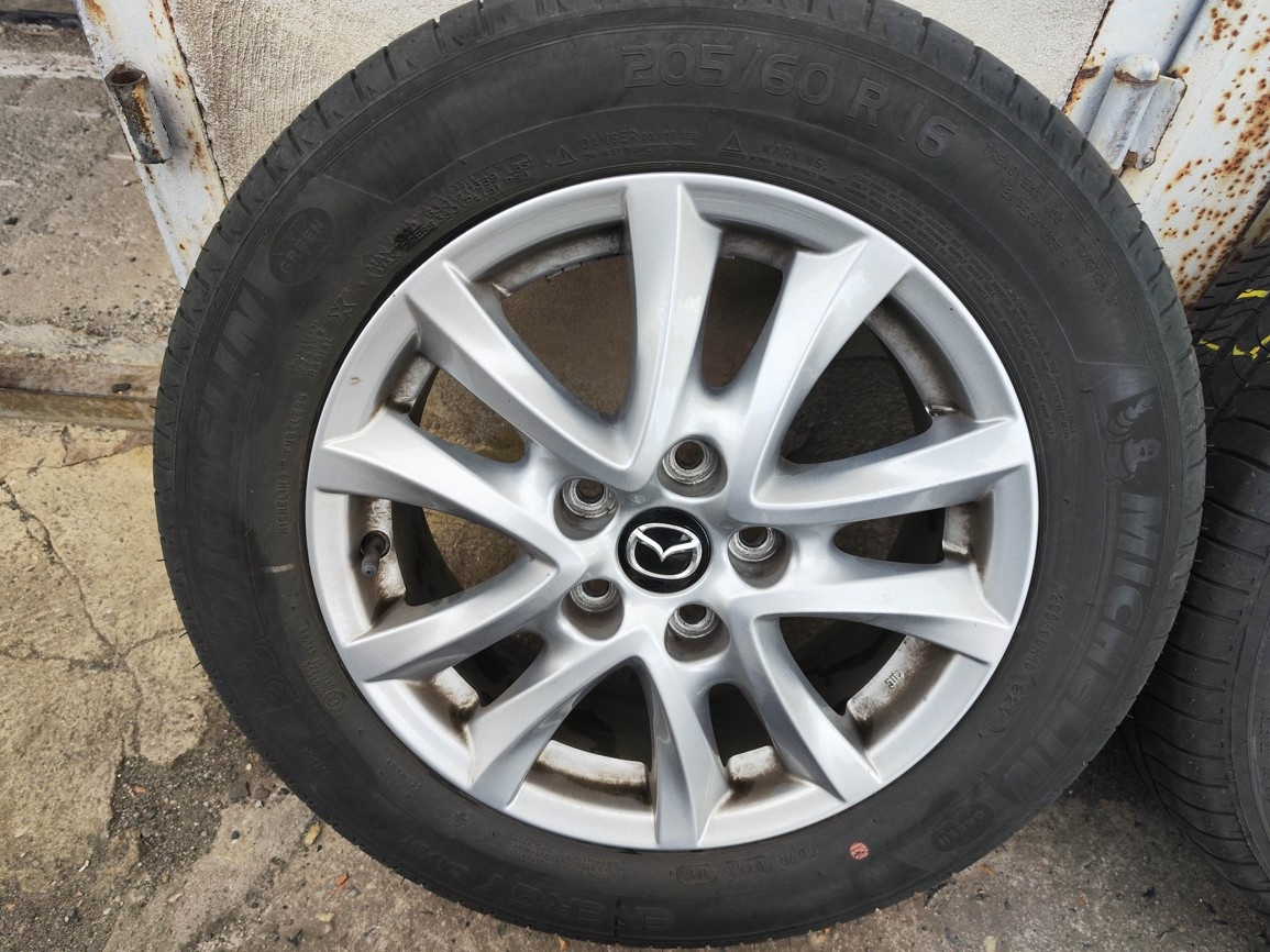 16"letní alu sada 5x114 origo Mazda 3 BM 6 5 205/60 - 6