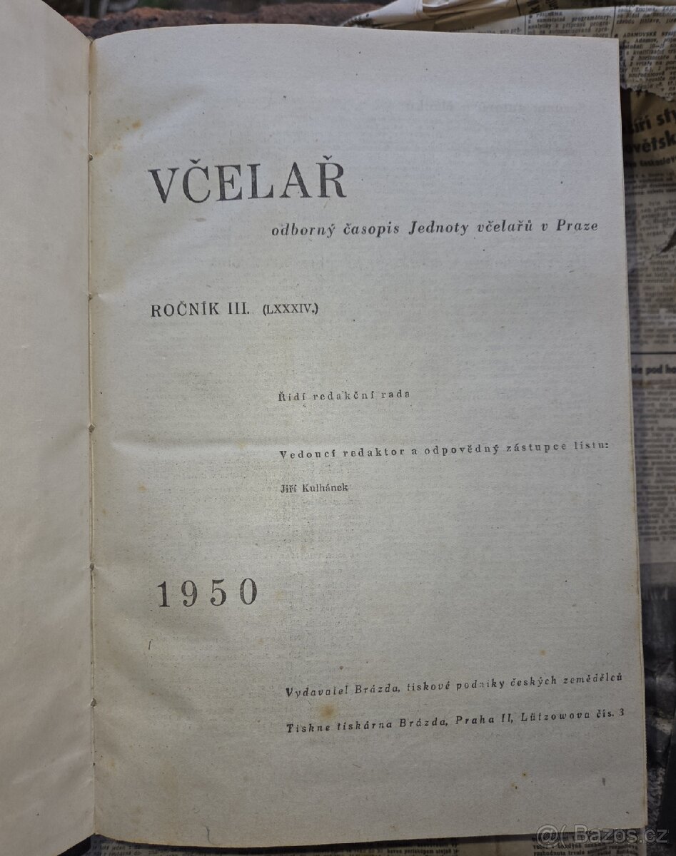 Knihy / časopisy - včely / včelařství / Včelař - 6