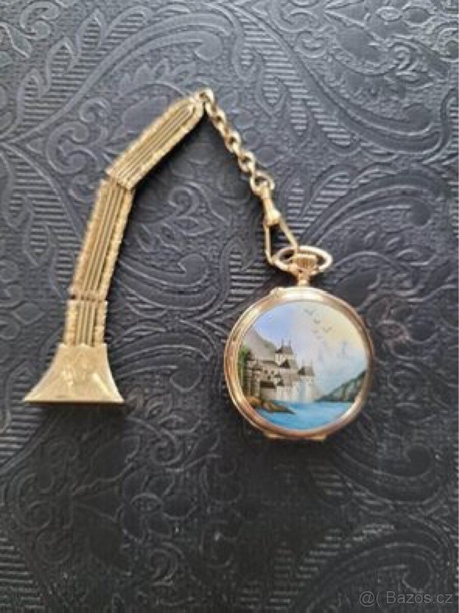 Zlaté 14K dvouplášťové hodinky (jeptišky) REMONTOIR - 6