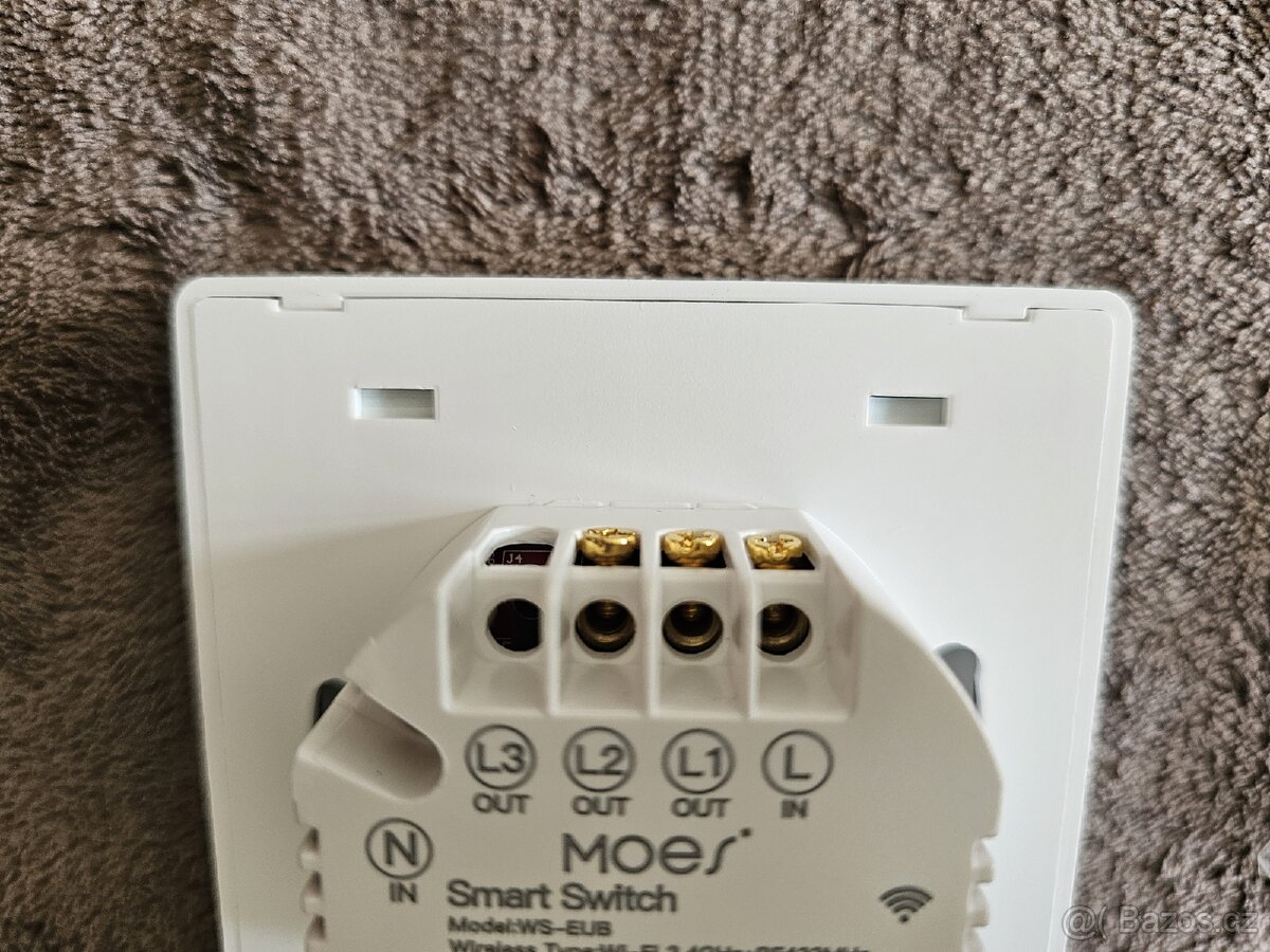 MOES smart Dvojitý Vypinač WIFI+RF433 switch - 6