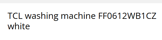 Pračka TCL FF0612WB1CZ (bílá) - 6