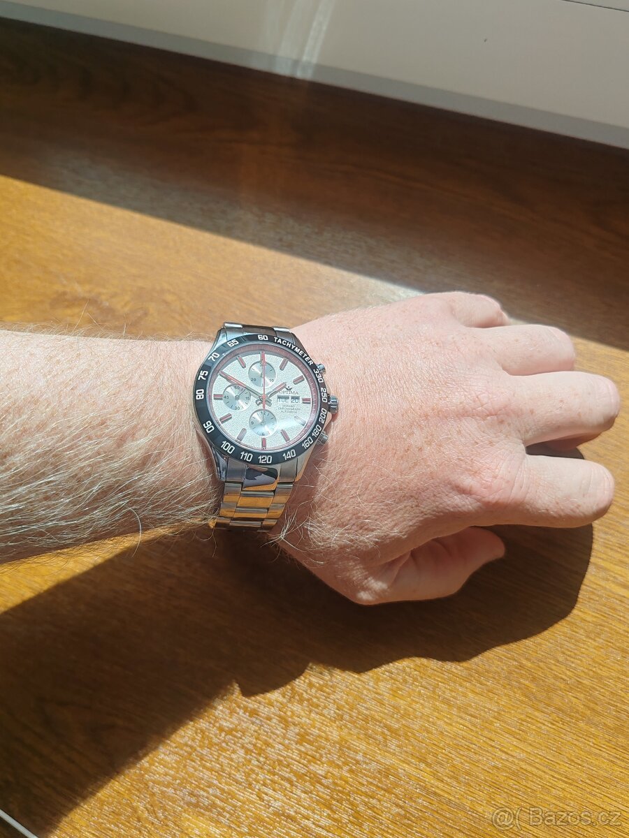 Nové švýcarské hodinky Optima - MORANO Sport Valjoux automat - 6