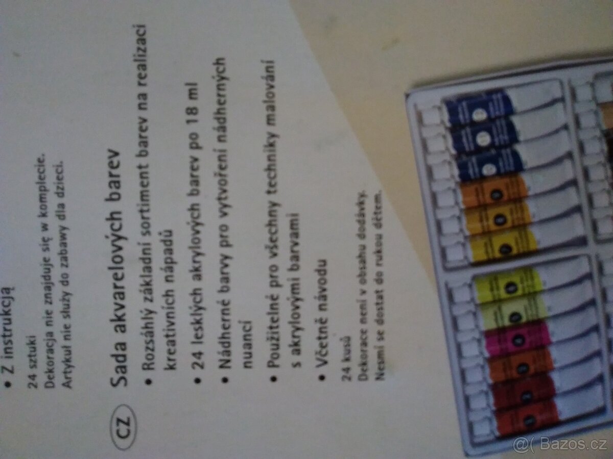 Sada 24 akvarelových barev v originál obalu. - 6