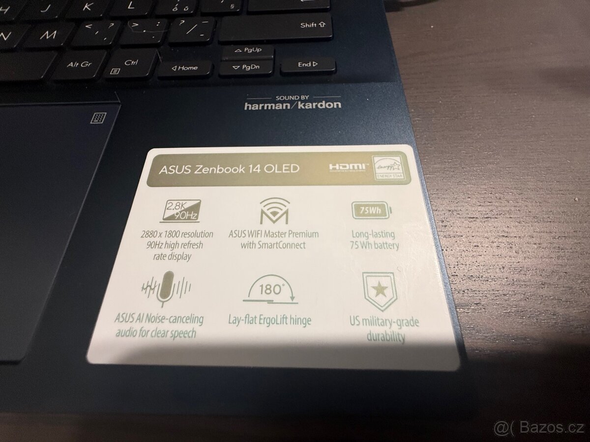 Notebook ASUS Zenbook 14 Ponder Blue celokovový - 6