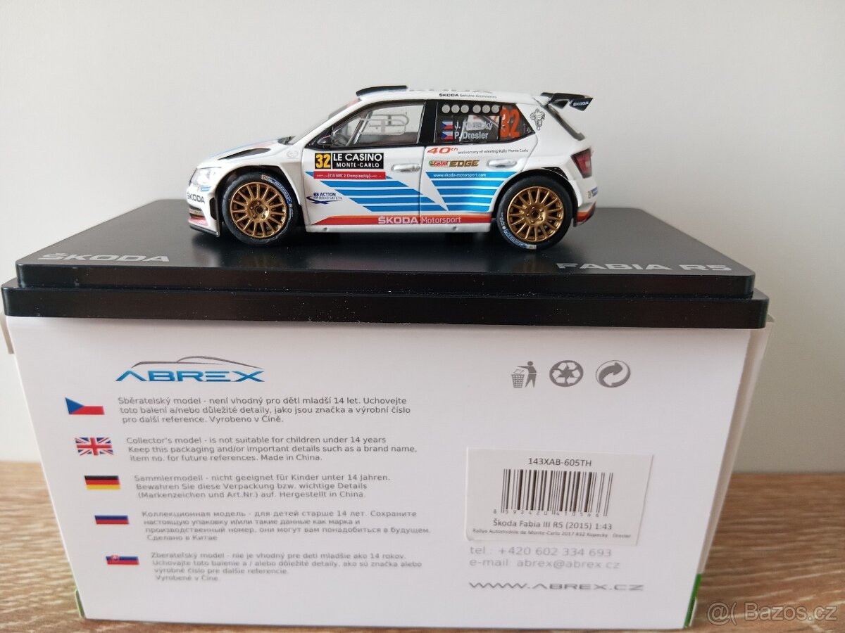 Škoda Fabia R5 1:43 Abrex - 6