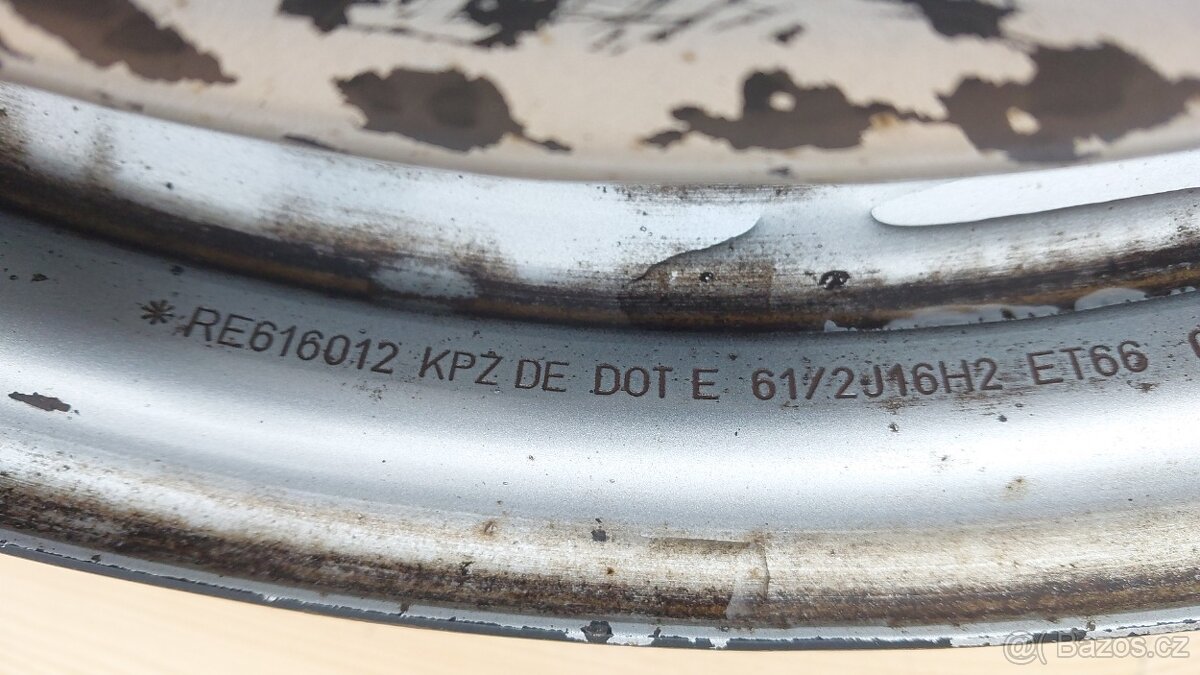 1ks Disk Renault Master 6,5x16 ET66 Stříbný - 6