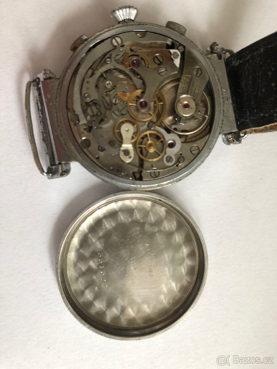 Nádherný ART DECO chronograf FLORE - 6