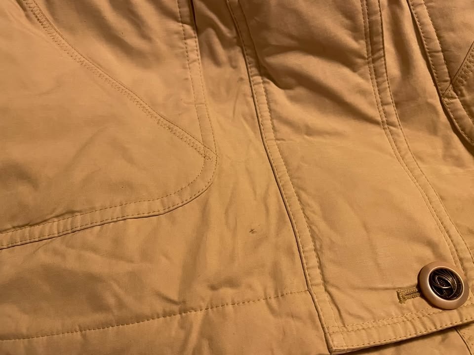 Nová zateplená béžová bunda s kožíškem, vel S i více (má šíř - 6