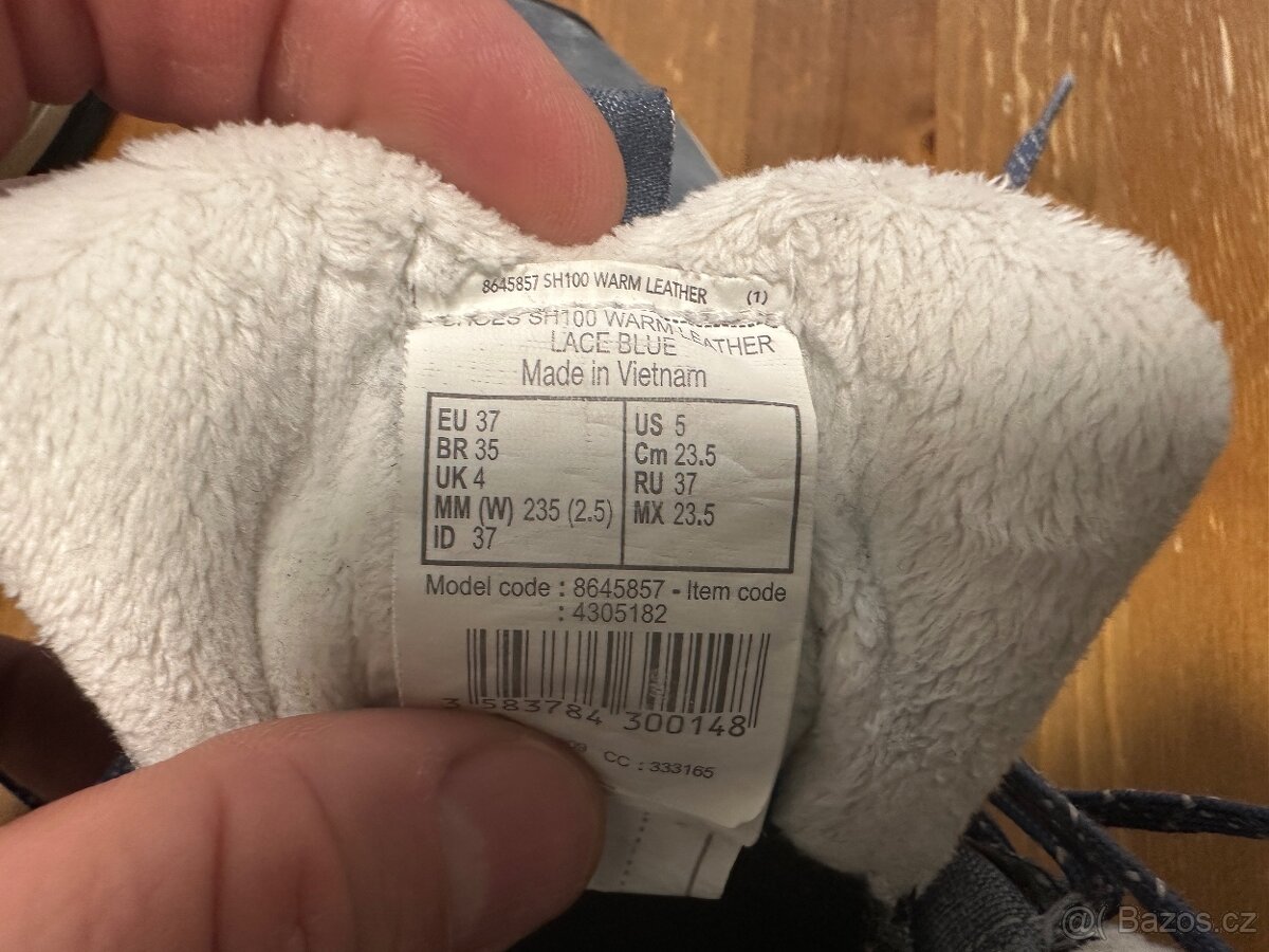 Zimní boty Quechua Waterproof velikost 37 - 6