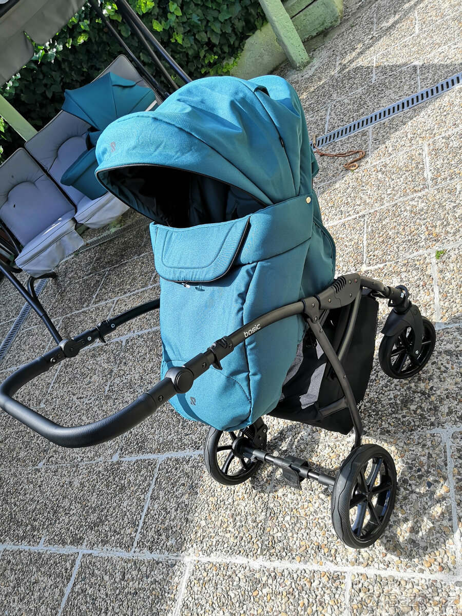 Kočárek Riko Basic 2v1 – Lagoon - 6