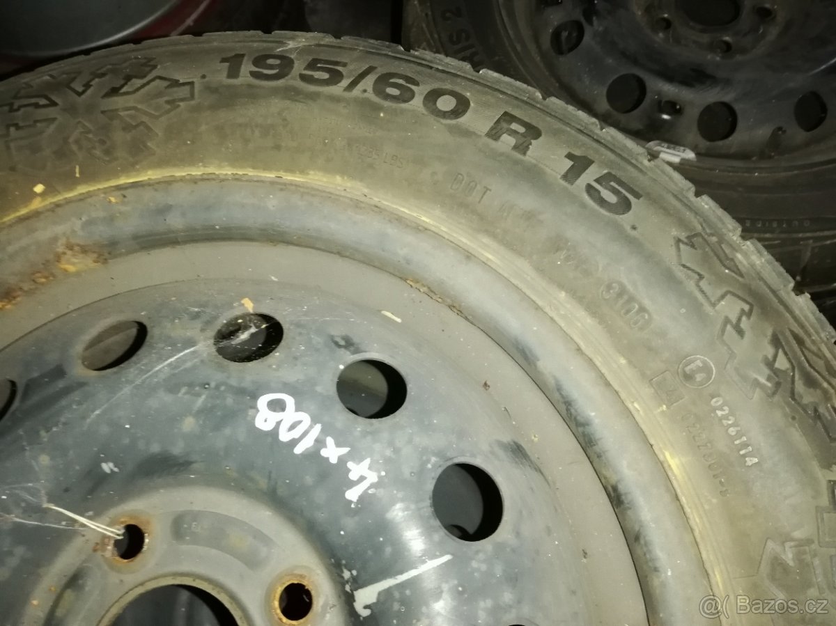 195/60/15, 4x108 - 6