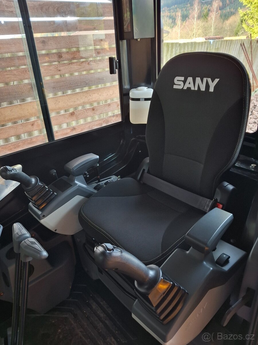 Minibagr SANY 26, pásové minirypadlo 2,8 tuny + powertilt. - 6