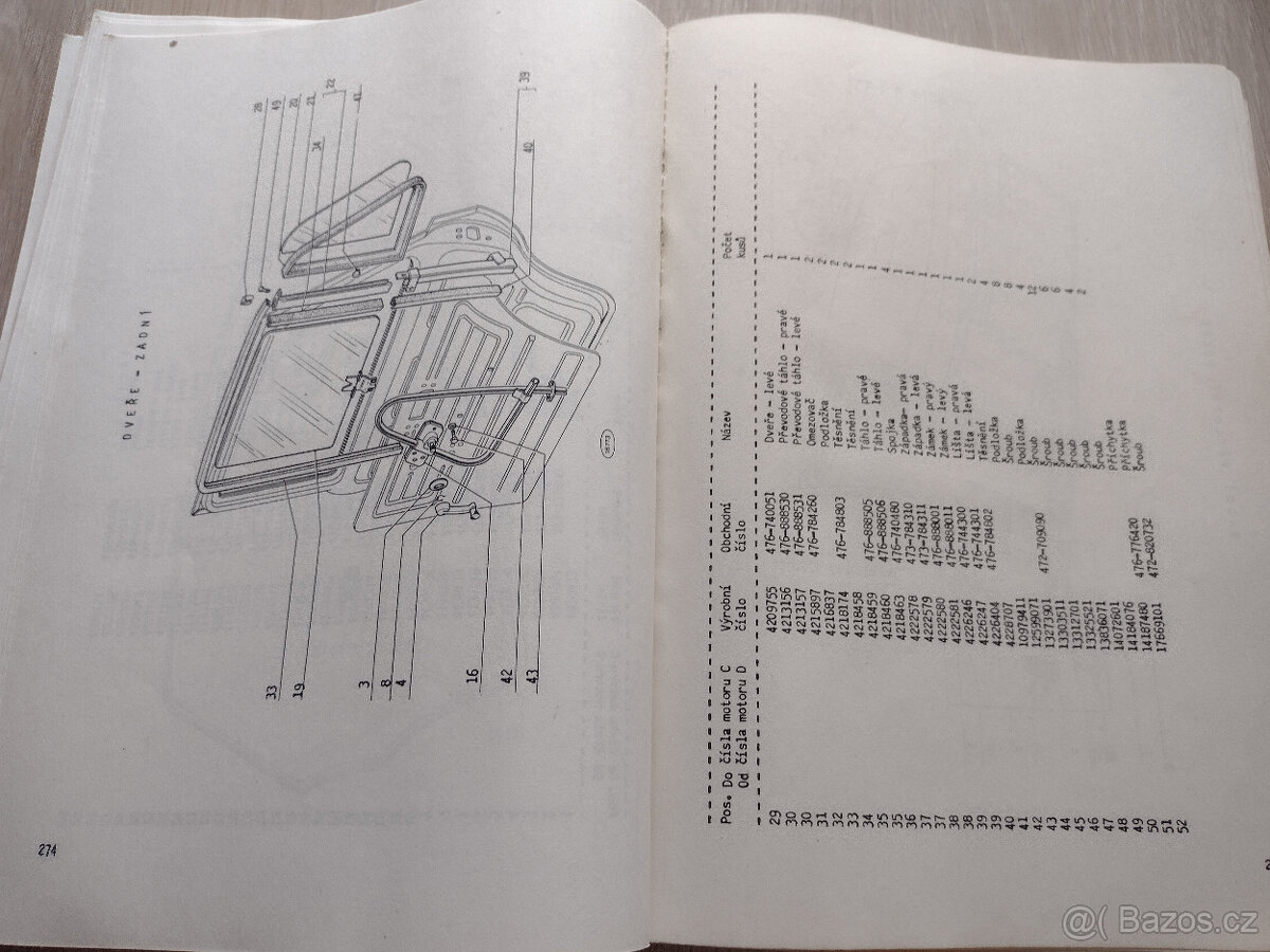 FIAT 128, KATALOG ND, MOTOTECHNA, 1975 - 6