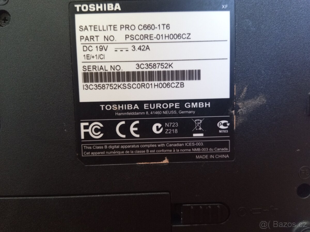 Toshiba Satelite Pro C660-1T6 - 6