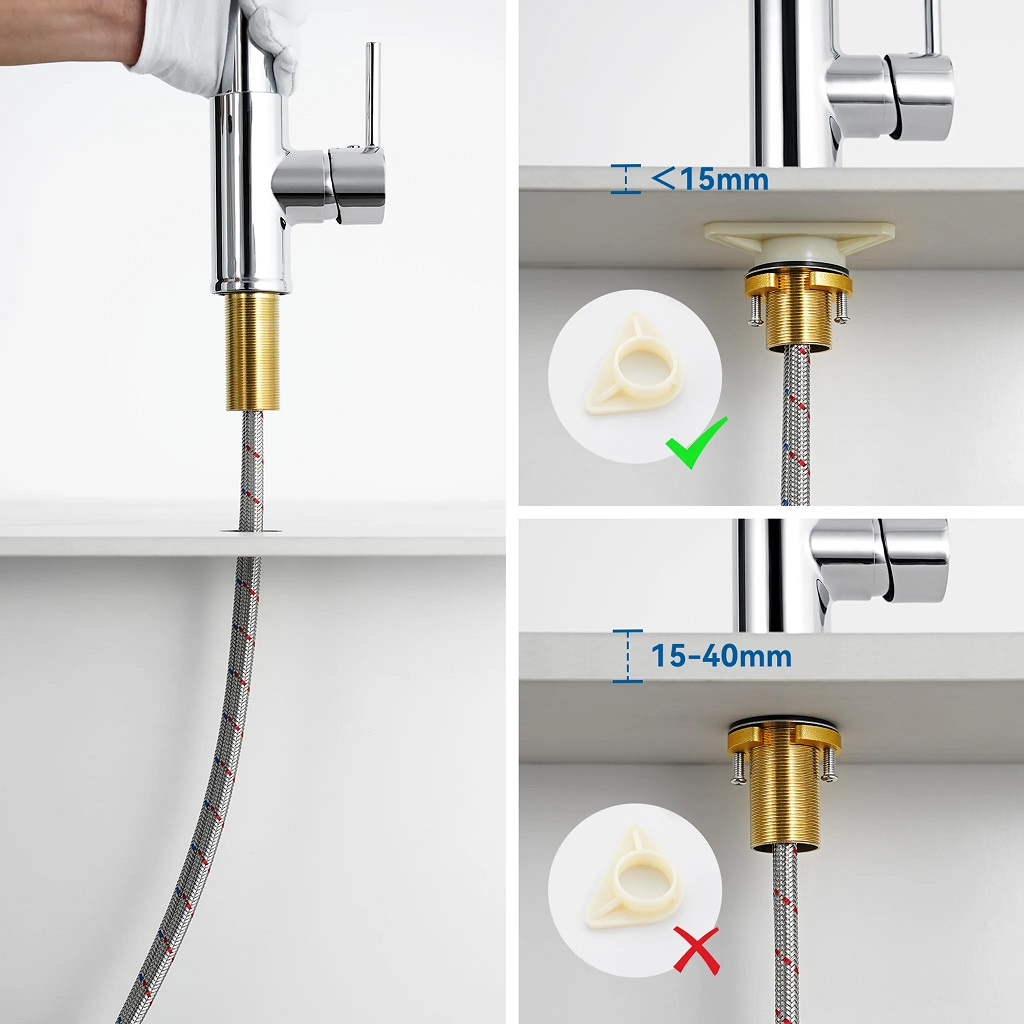 Kuchyňská baterie Auralum se spirálovou pružinou - 6