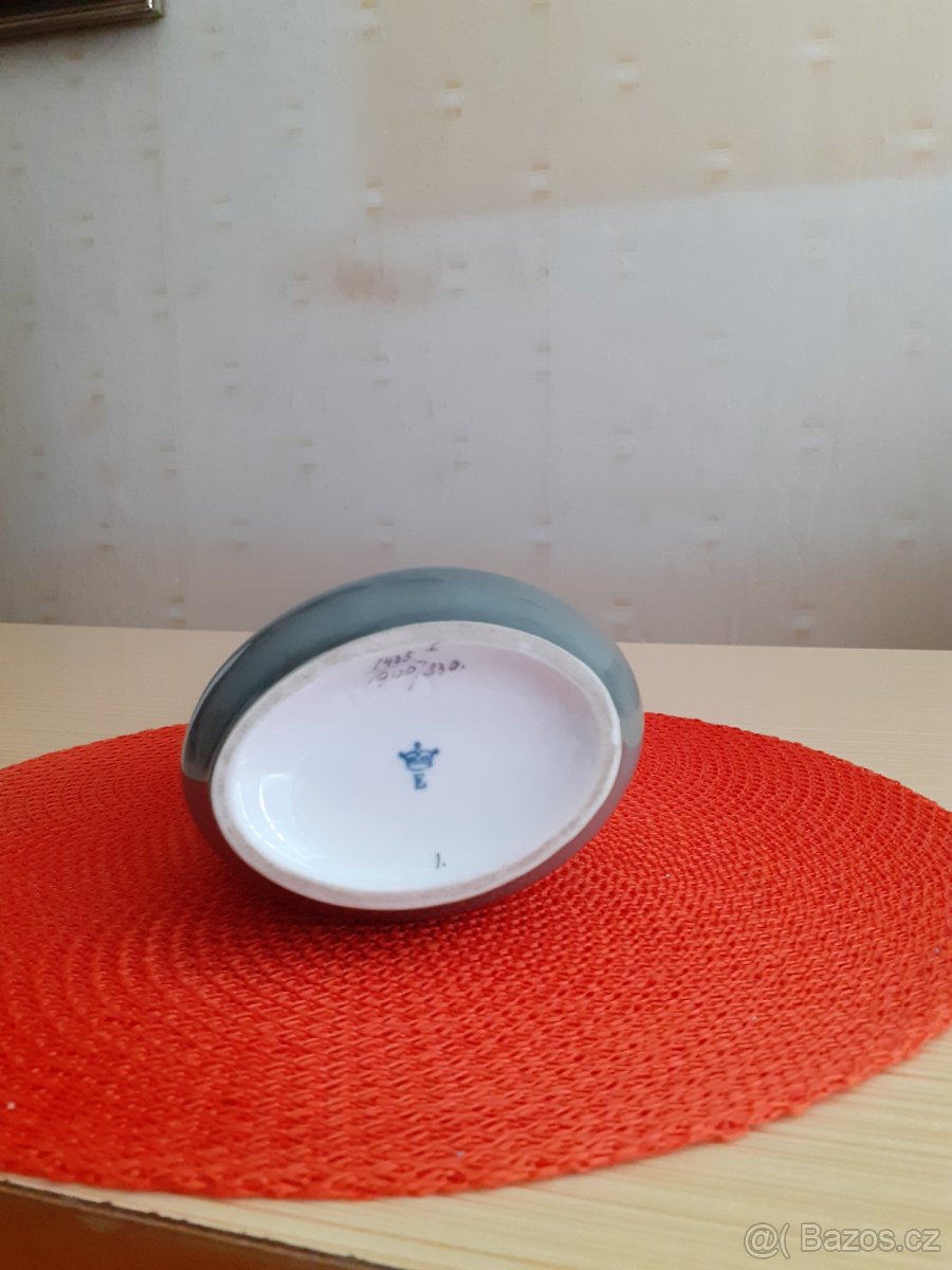 Secesní váza s malbou pod glazurou - Eichwald - 6