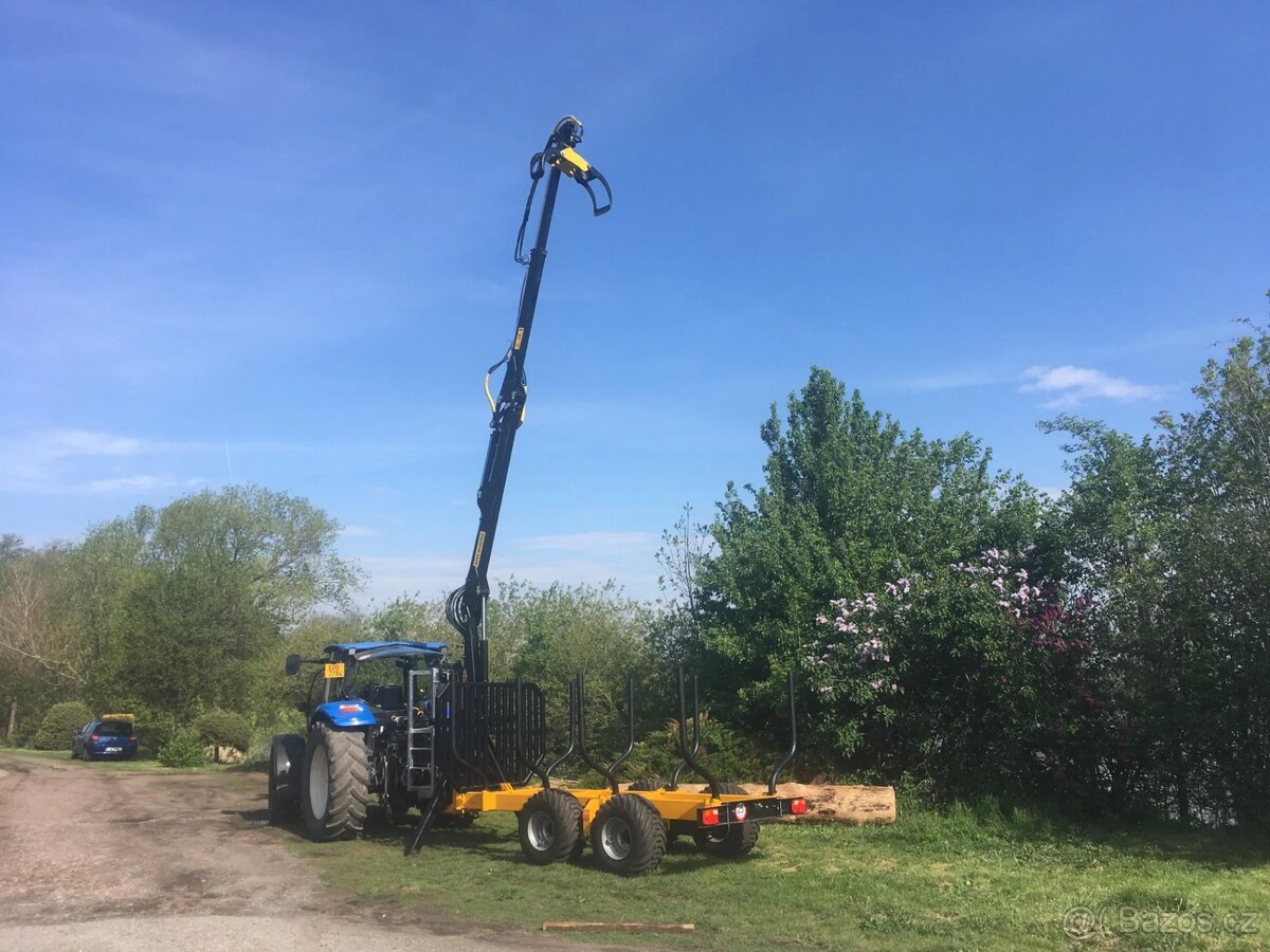 Prodám vyvážecí vlek Forestma 10T s HR Möre Maskiner 7070 - 6