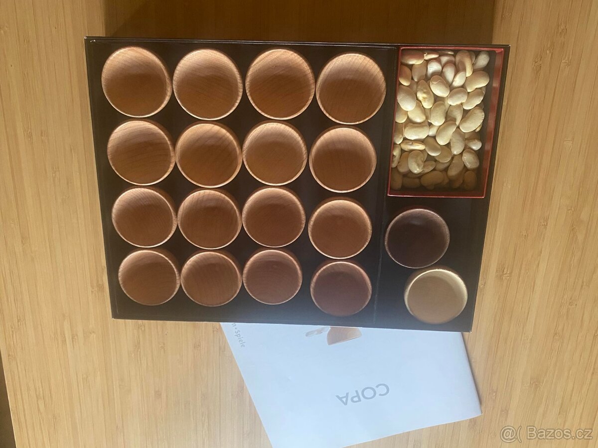 DESKOVÁ HRA - COPA - stolní DŘEVĚNÁ hra 4v1 - herní fazole - 6